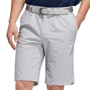 Adidas Ultimate 365 Gingham Shorts Mens 36 White Gray Gingham 10" Inseam